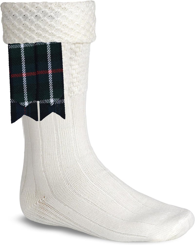 Allsafe Traders Store Scottish Tartan Kilt Flashes with Elastic Adjusters - Image 2